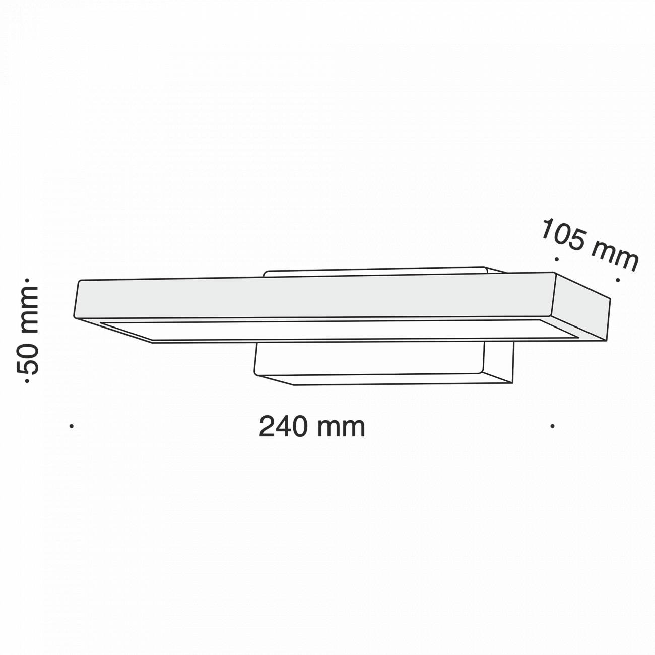 Бра настенное белое Everett L6W TECHNICAL CEILING & WALL 00-3957419 Белый  - Вид №1