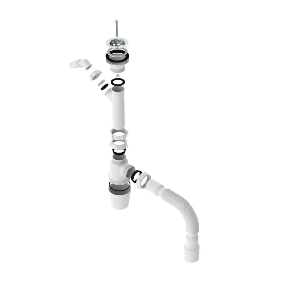 Сифон для мойки с отводом для стиральной машины d 50 мм АКВАТЕР STLM-2000645 - Вид №1