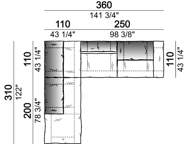 Секционный кожаный диван Arketipo CRAZY DIAMOND ARCH-00133462 - Вид №62