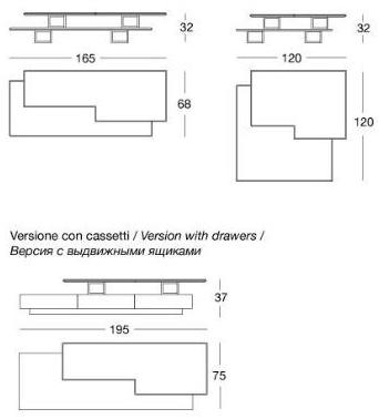 Longhi Низкий журнальный столик Loveluxe 2019 – rhythm collection sun-id-1372863 - Вид №9