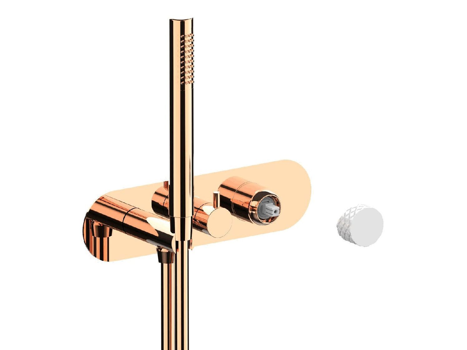 Однорычажный смеситель для душа с 3 отверстиями и ручным душем Rubinetterie Frattini Pepe XL ARCH-00030922