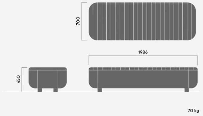 VESTRE Скамейка из стали и дерева sun-id-1464614 - Вид №5