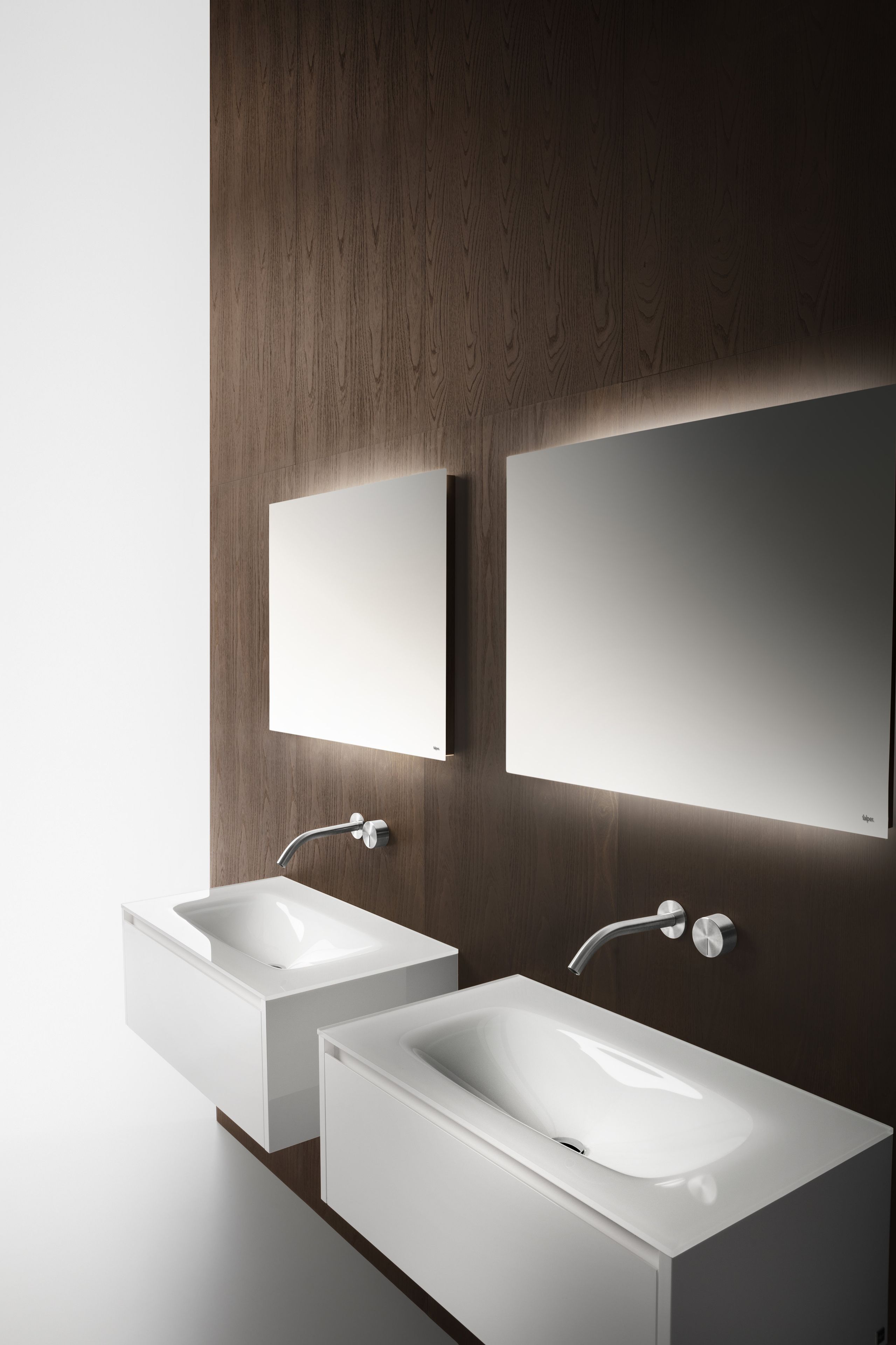 Настенный смеситель для раковины из нержавеющей стали с 2 отверстиями Falper водоносный горизонт ARCH-00072856 - Вид №4