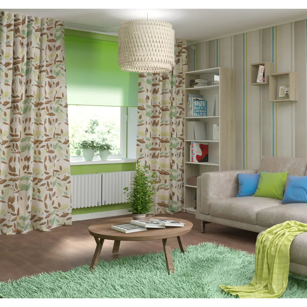 Подвес Inspire Doramu 1xE27x60 Вт, 40 см, бамбук Santreyd STLM-2030454 - Вид №1