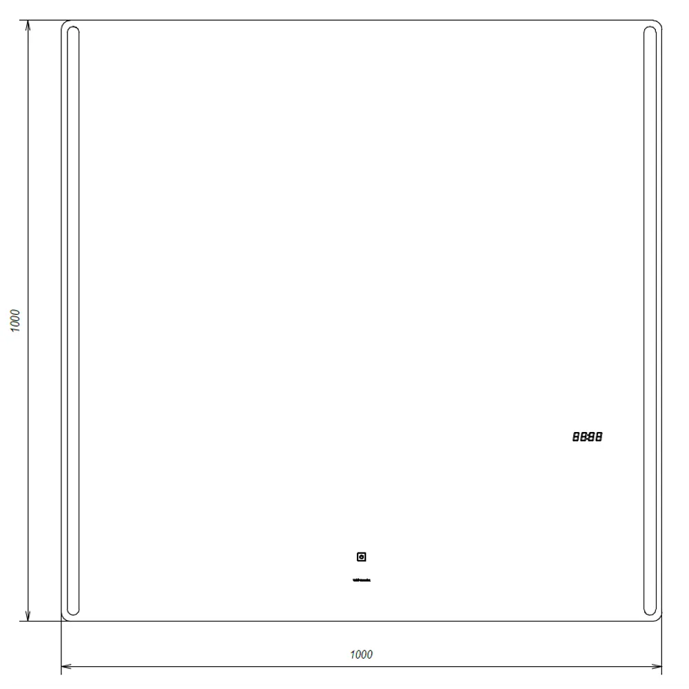 Зеркало Maya Comfort с подсветкой 100x100 см VIGO STLM-2119350 - Вид №7