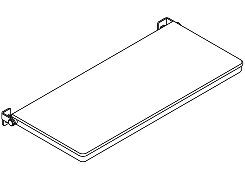 900.51.212XA Складное сиденье для душа, прямоугольное (ada) HEWI System 900 - Вид №2