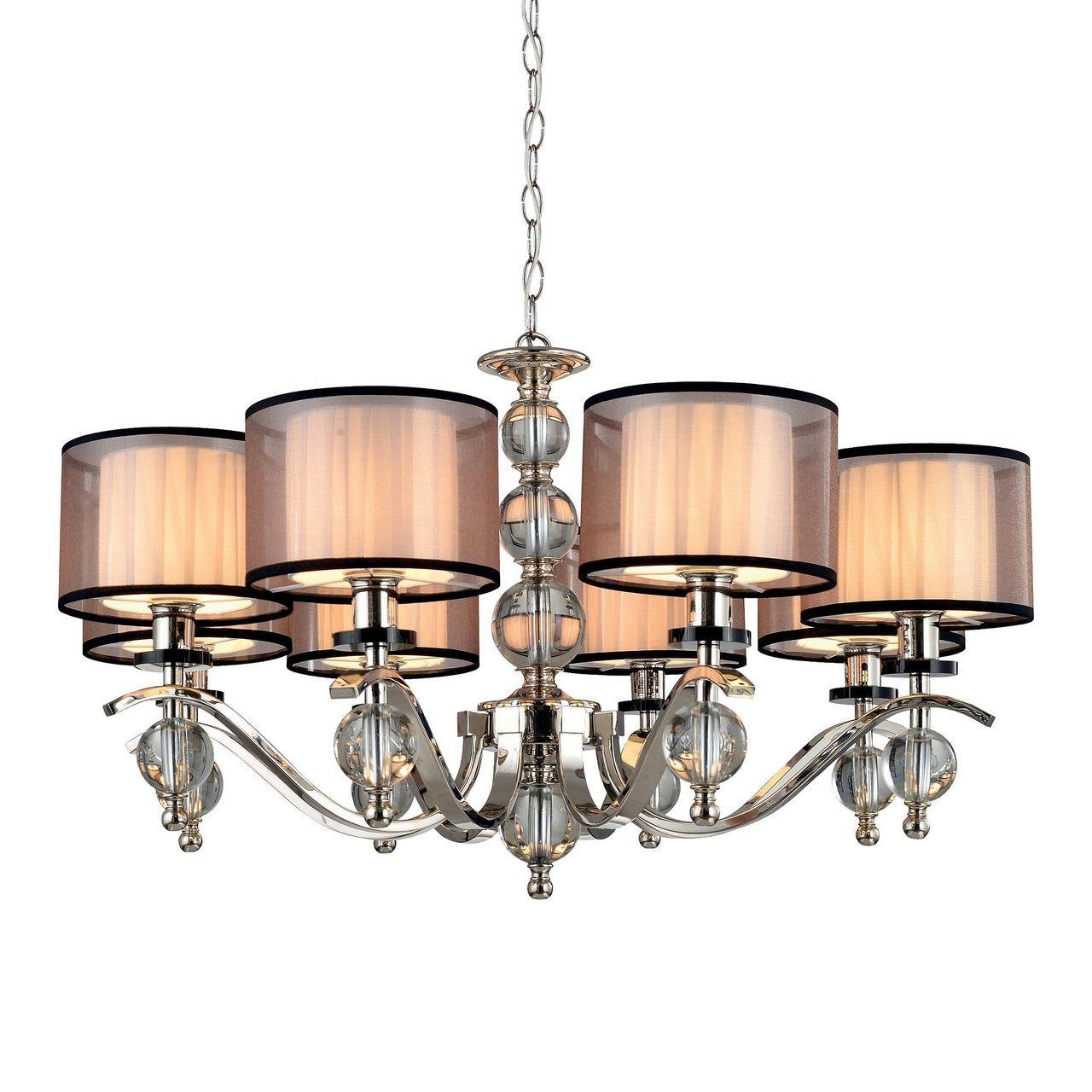 Подвесная люстра Omnilux Piattelli OML-86203-08 OMNILUX ДИЗАЙНЕРСКИЕ, PIATTELLI 220284 Черный  - Вид №1