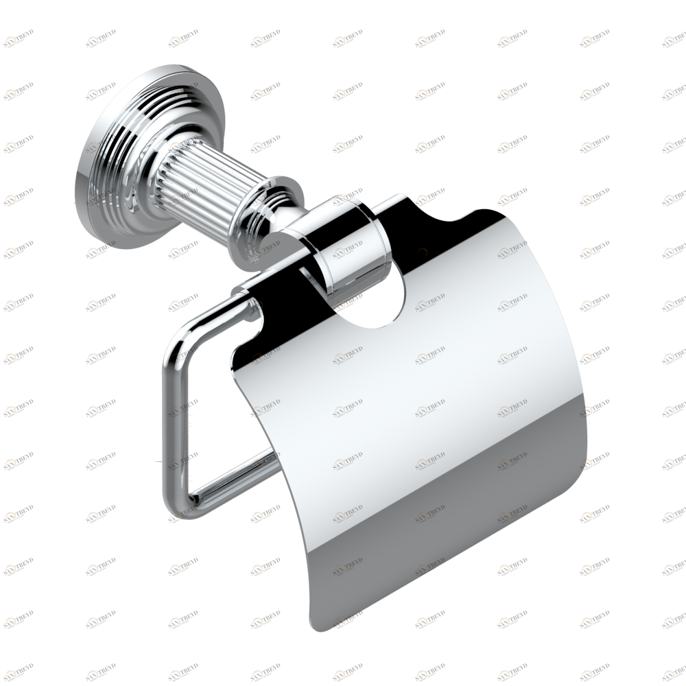 U9L-538AC Бумагодержатель с крышкой настенный Thg-paris Grand central с металлическими ручками-рукоятками Покрытие PVD матовый никель U9L-538AC CAT.F