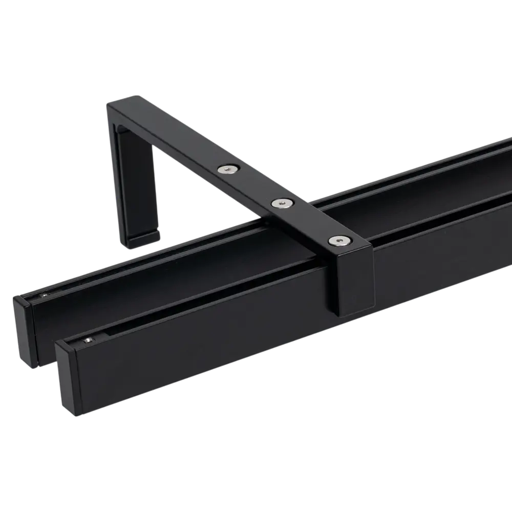 Двухрядный настенный карниз ORBIS Кантри 160 см черный металл 89430887 STLM-1579950