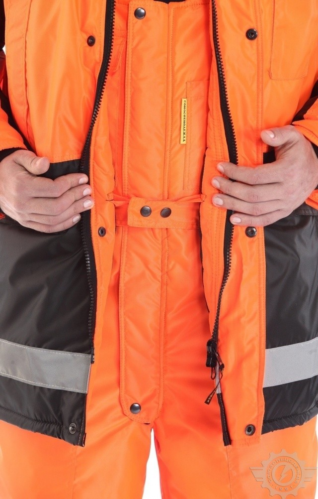 65950 Костюм "Магистраль" зимний с СВП  Зимняя спецодежда  размер 52-54/182-188  - Вид №10