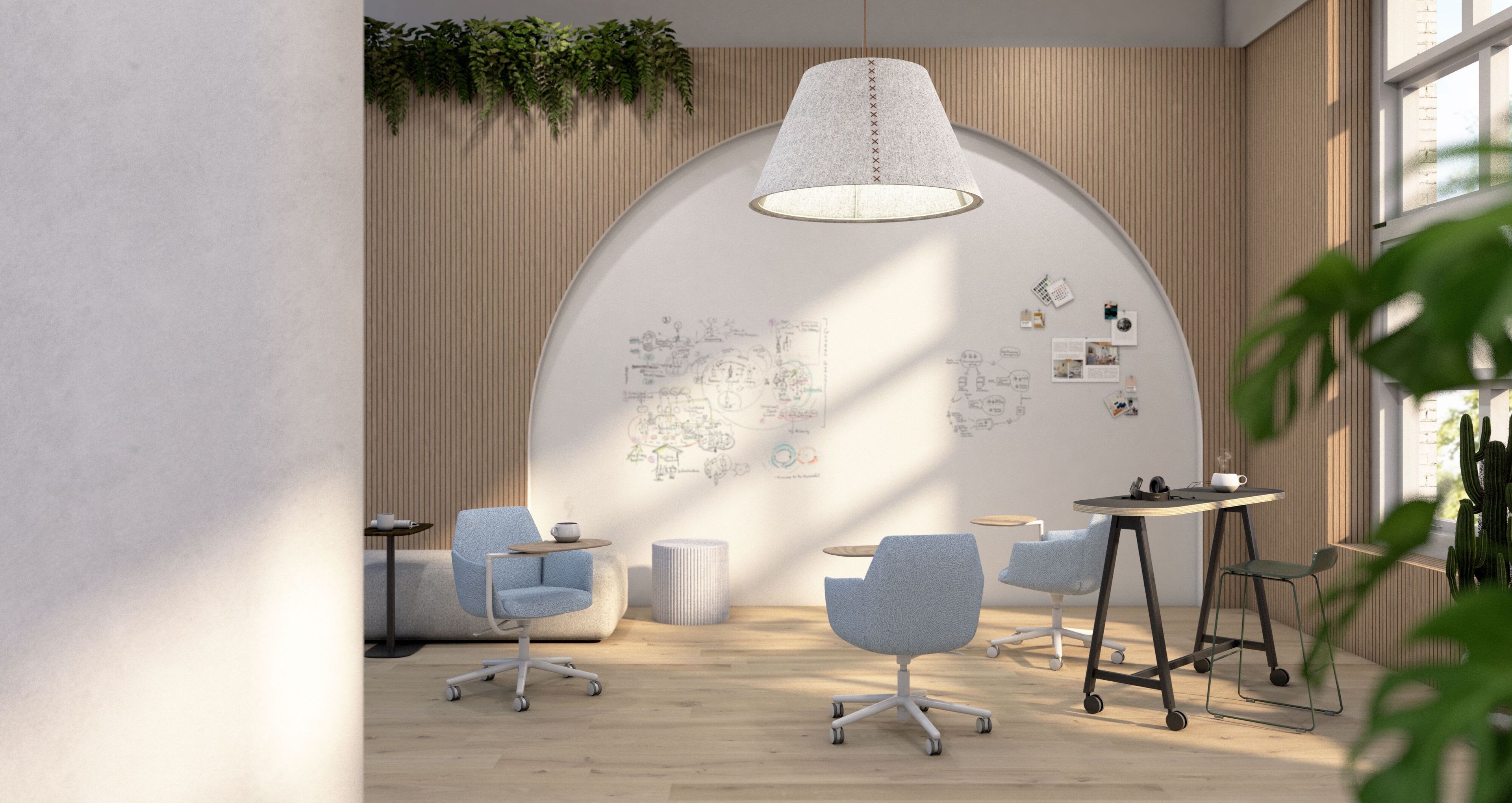 Тканевый поворотный стул для конференций с опрокидыванием Haworth POPPY ARCH-00141641 - Вид №5