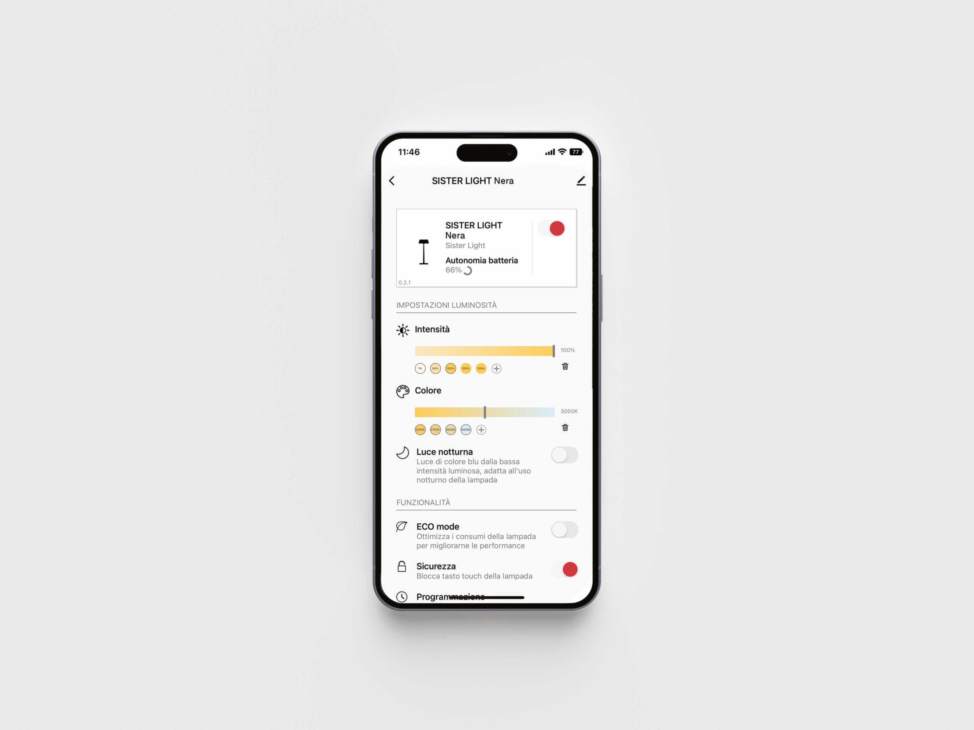 Аккумуляторная настольная лампа Zafferano Sister Light Wi-Fi ARCH-00125653 - Вид №15