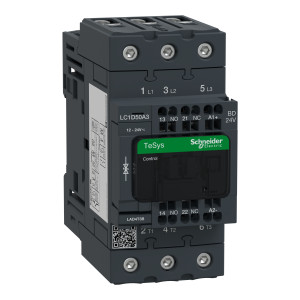 LC1D50A3BD Контактор LC1D EVERLINK 3P 80А 440/24В DC 22кВт Schneider Electric TeSys