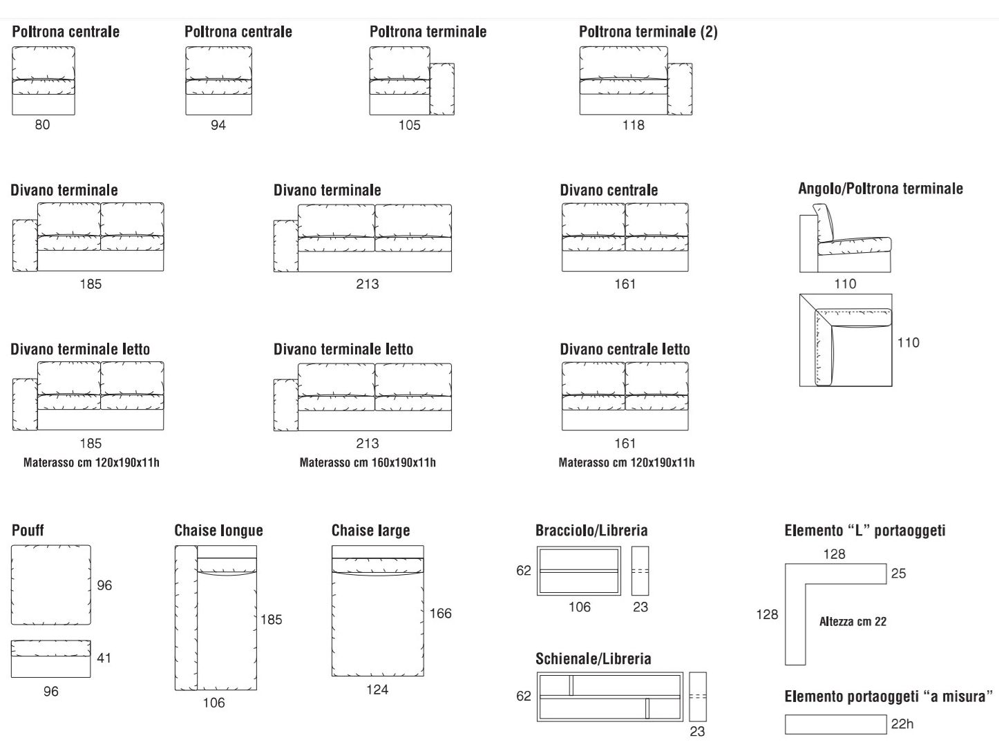 Угловой диван из ткани Former In Italia Ermes ARCH-00138551 - Вид №2