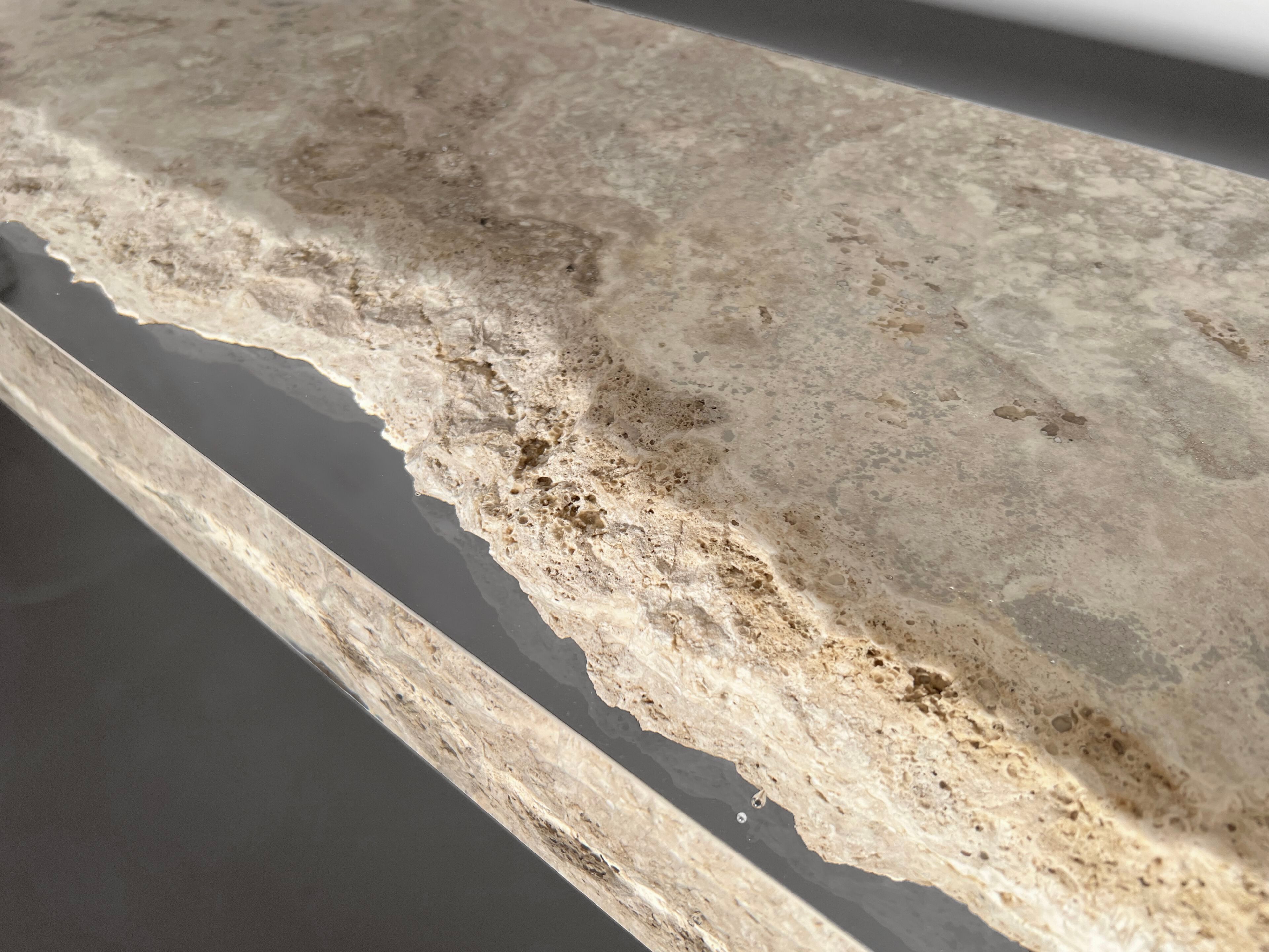 Прямоугольная консоль из травертина от Rapolano alcarol Bedrock ARCH-00045116 - Вид №15