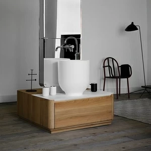 OG001 Накладная раковина на столешницу  овальная Inbani