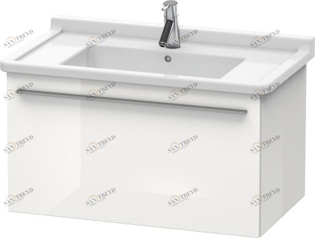 XL605702222 X-Large Тумбочка подвесная Белый глянцевый декор Duravit