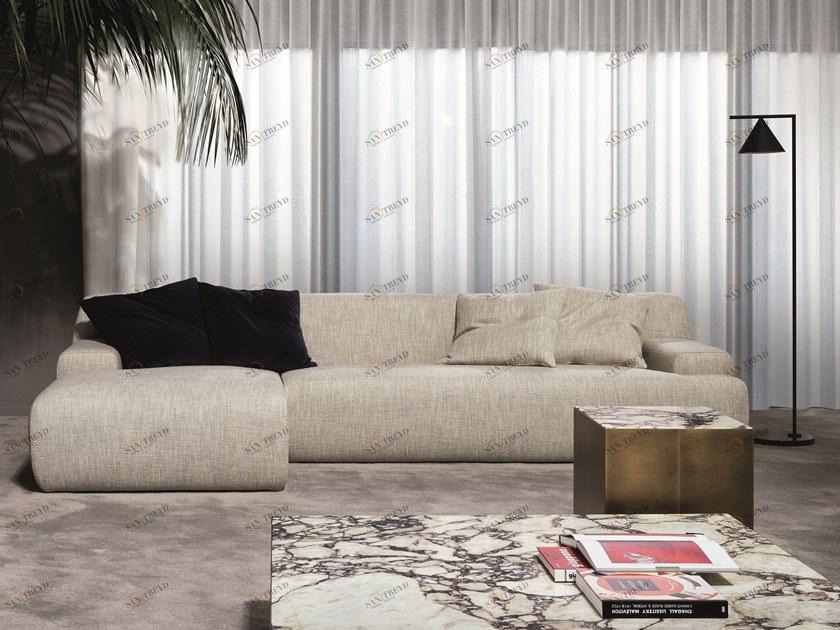 Meridiani Съемный тканевый диван с шезлонгом Norton sun-id-1488922