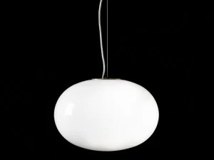 Oluce Подвесной светильник из латуни и стекла Alba