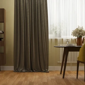 Штора на ленте Inspire Tiisetso 140x280 см цвет зеленый 83562060 STLM-2077183