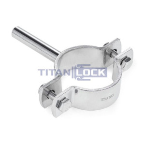 Хомут трубный на ножке DN32 (33,7-35 мм), нерж. 304, TL032FPLS TITAN LOCK