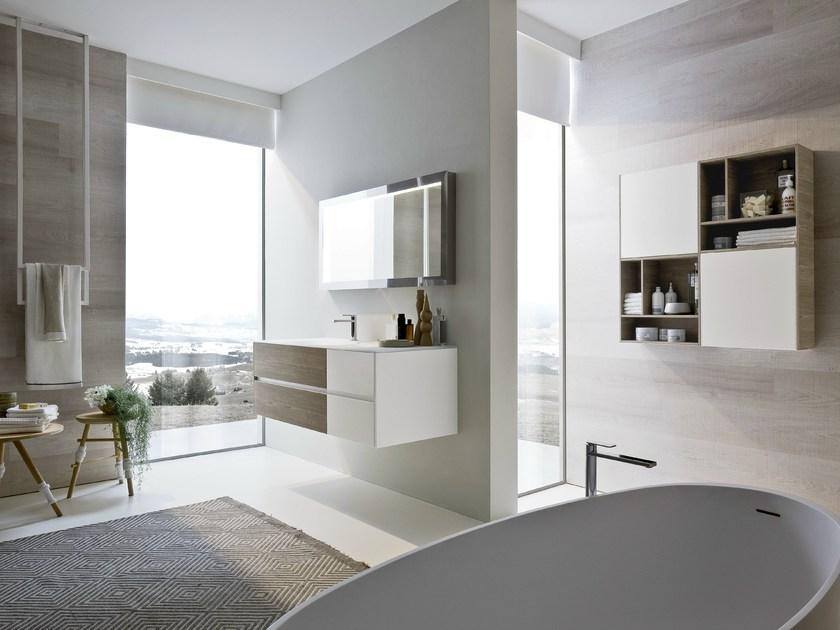 Ideagroup Подвесная тумба под умывальник с ящиками Nyù sun-id-1444429 - Вид №1