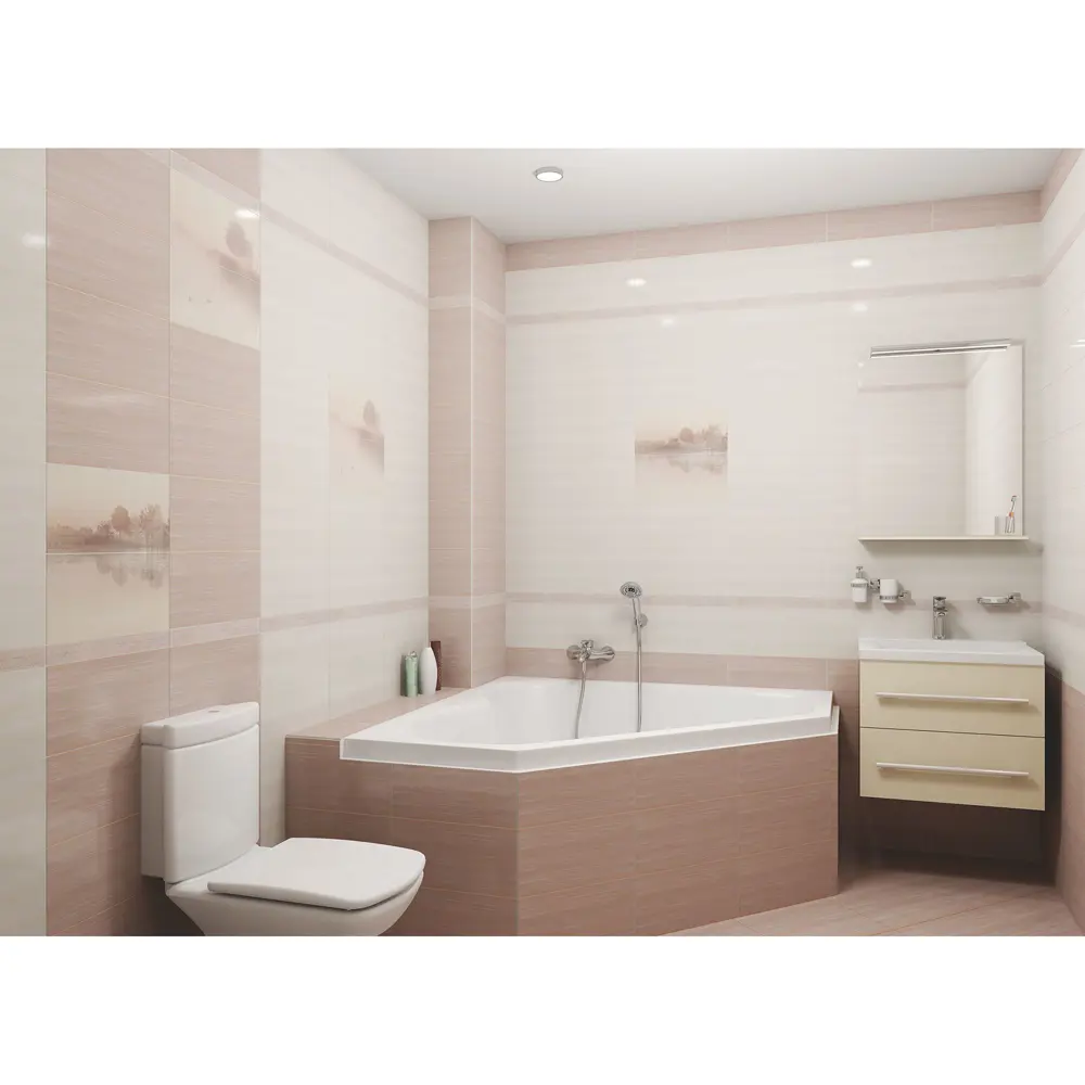 Плитка настенная Classics 20х40 см 1.2 м2 цвет коричневый Santreyd STLM-2106542 - Вид №3