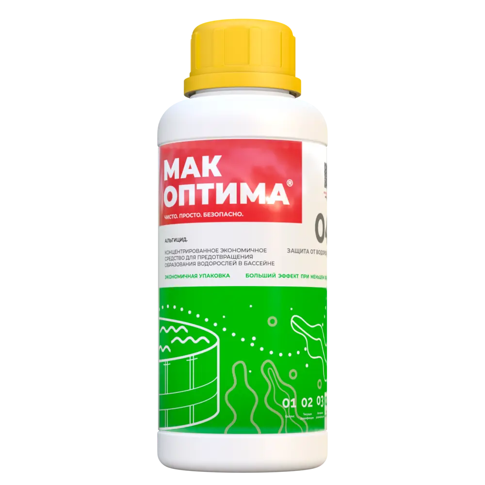 85636855 Очиститель для бассейна Мак Оптима Альгицид непенящийся 1 л STLM-0064864 Santreyd 
