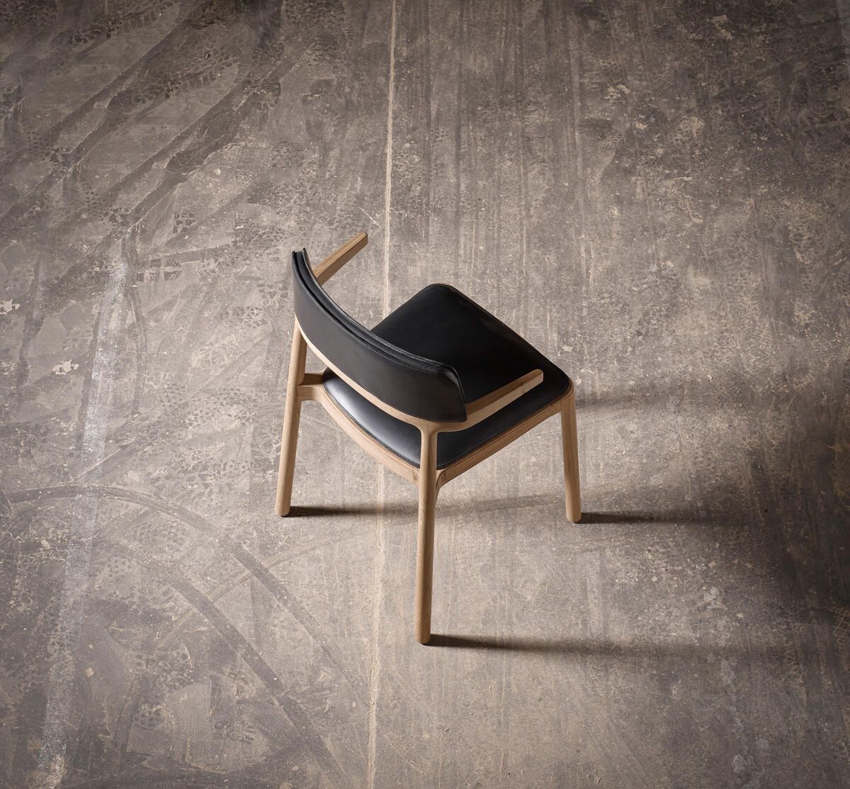 Деревянный штабелируемый стул с мягким сиденьем ALKI ORRIA ARCH-00091551 - Вид №25