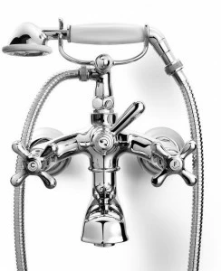 RUBINETTERIE STELLA Настенный смеситель для ванны на 2 отверстия Roma