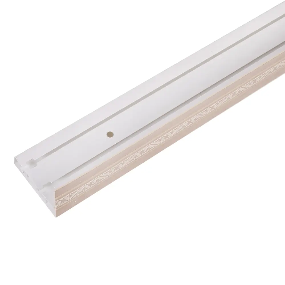 Карниз шинный двухрядный «Луи» в наборе 200 см цвет платина DOMLEGRAND STLM-2197973