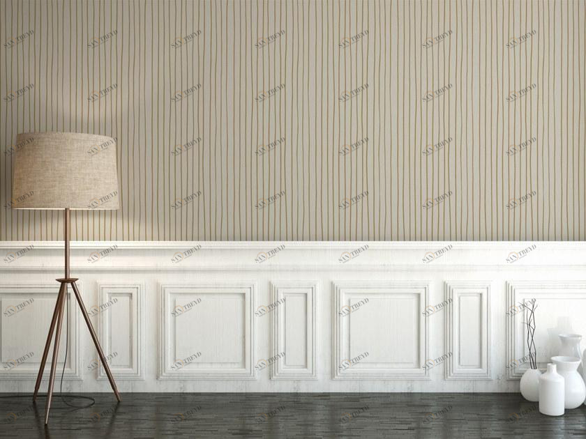 Baboon Полосатые моющиеся виниловые обои Pattern sun-id-1416302