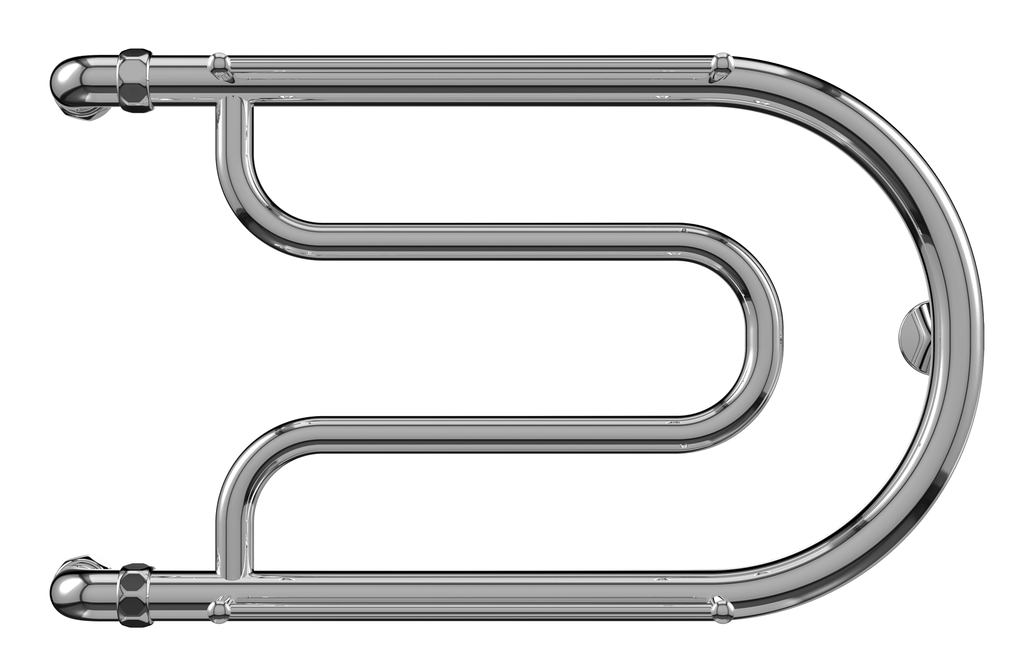 4620768881251 ЭКОНОМ Фокстрот AISI 32х2 320х700 Полотенцесушитель TERMINUS Нержавеющая сталь - Вид №1