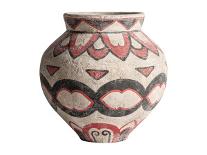 Круглая терракотовая ВАЗа ручной работы