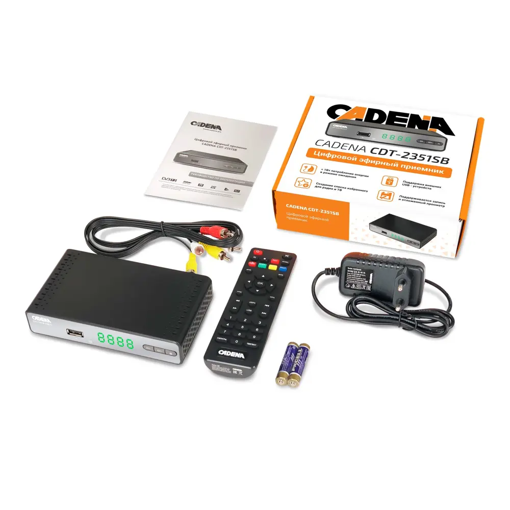 Цифровой эфирный ресивер Santreyd Cadena с функцией записи на USB 89221661 STLM-1103307 - Вид №1