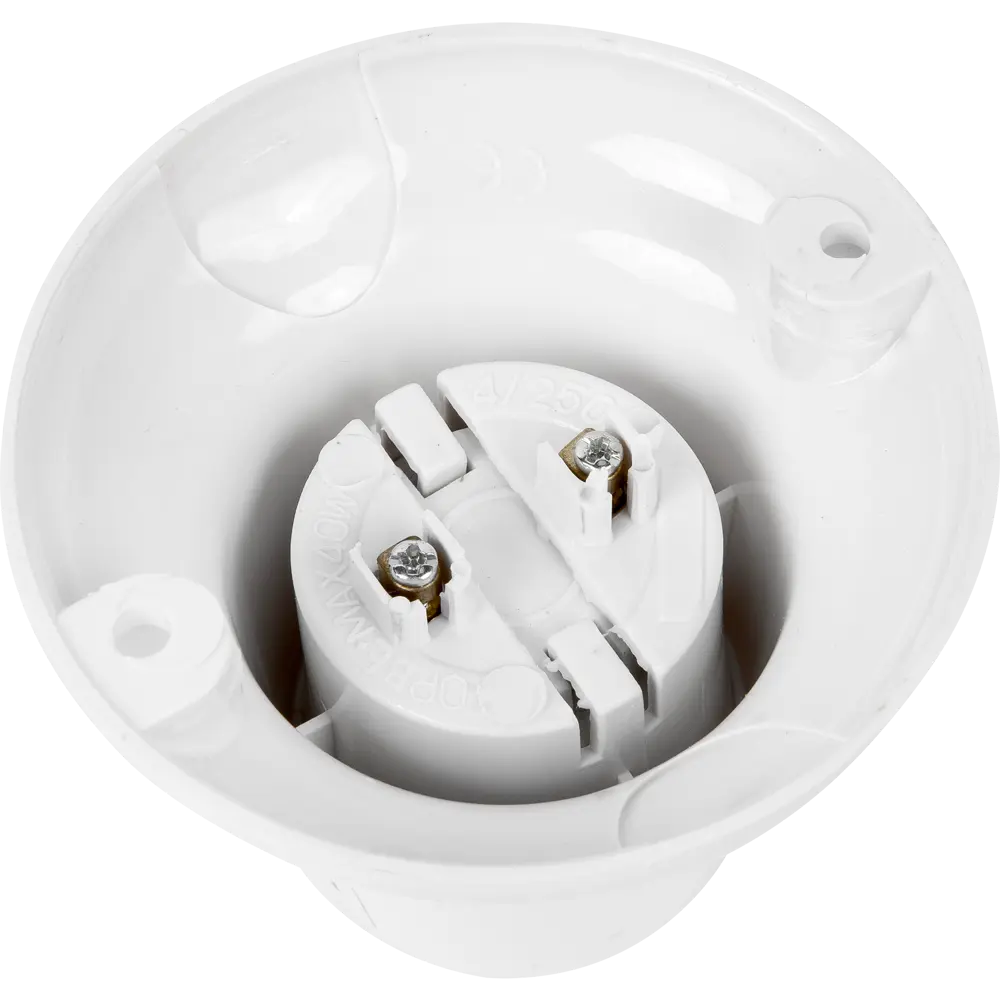 Патрон-стойка пластиковая Е27 прямая цвет белый Santreyd STLM-2012438 - Вид №1