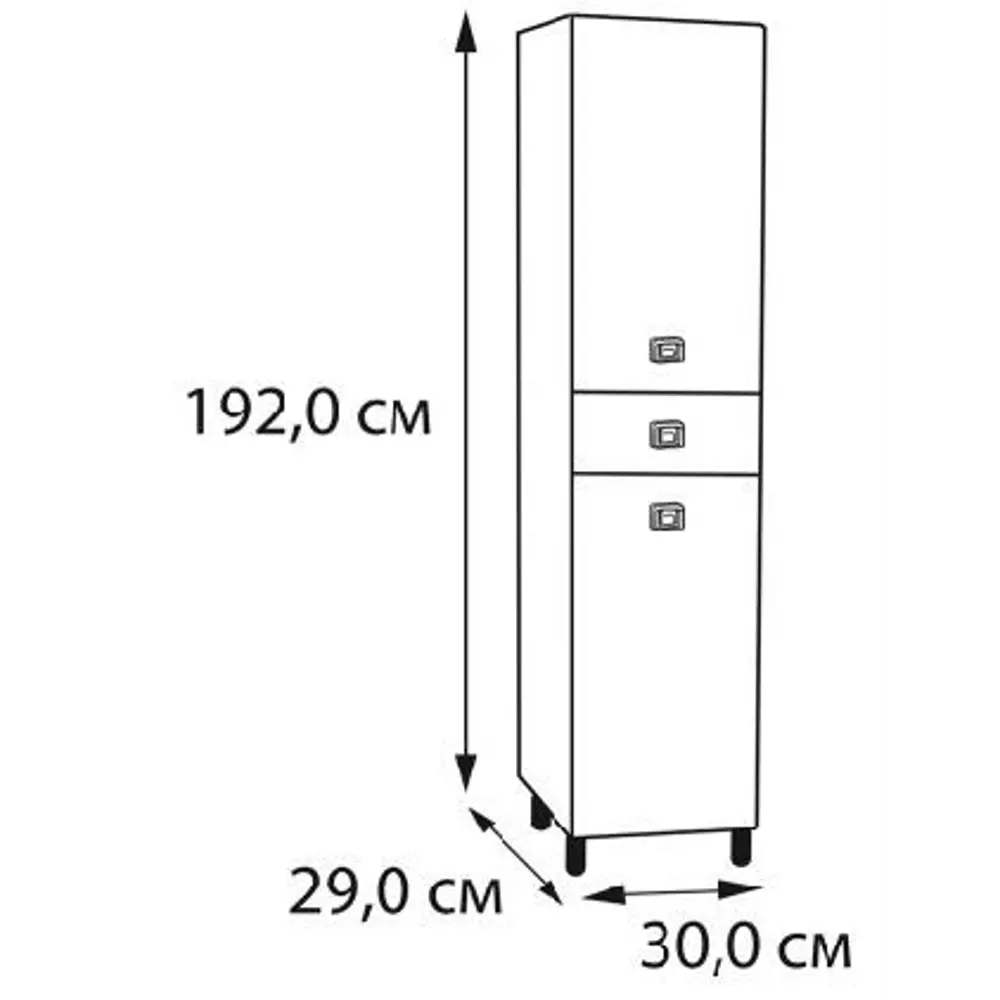 Пенал Форте цвет белый Santreyd STLM-2037814 - Вид №2