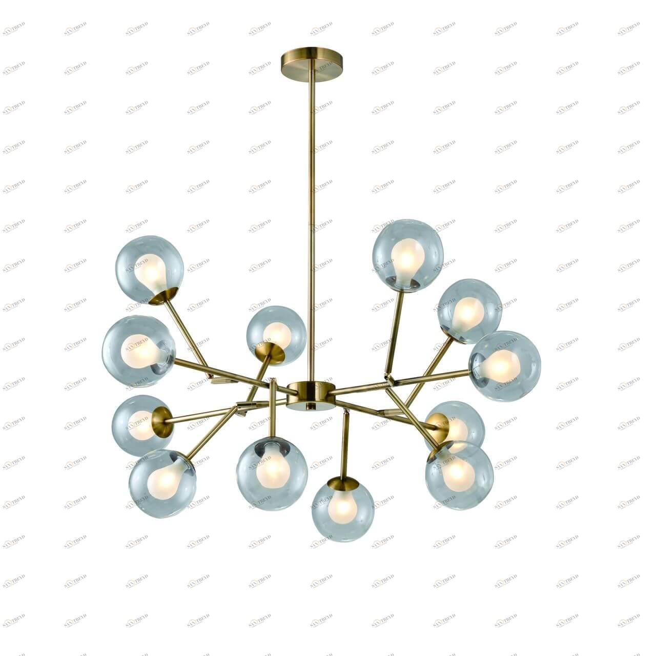 Подвесная светодиодная люстра Favourite Bullae 2135-12P FAVOURITE ДИЗАЙНЕРСКИЕ, BULLAE, ШАР 137824 Бронза 