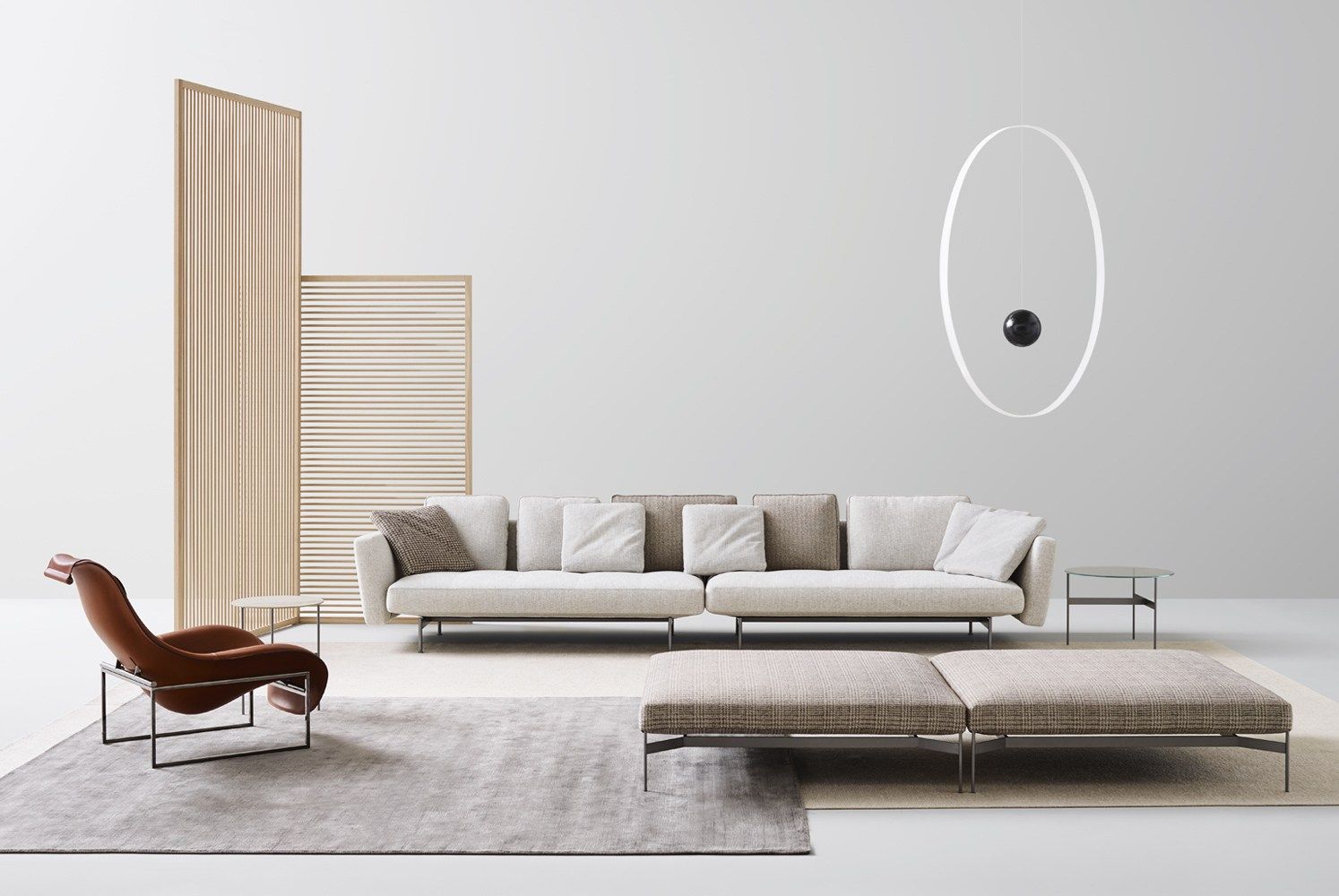 4-местный тканевый диван B&B Italia SAKé ARCH-00047032