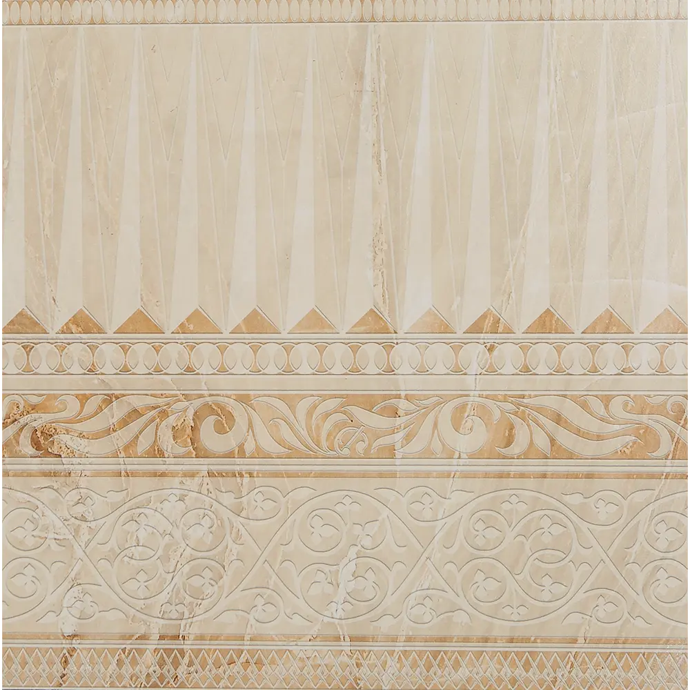 Декор напольный Belani Агат Д2 41.8x41.8 см матовый цвет бежевый STLM-2108548