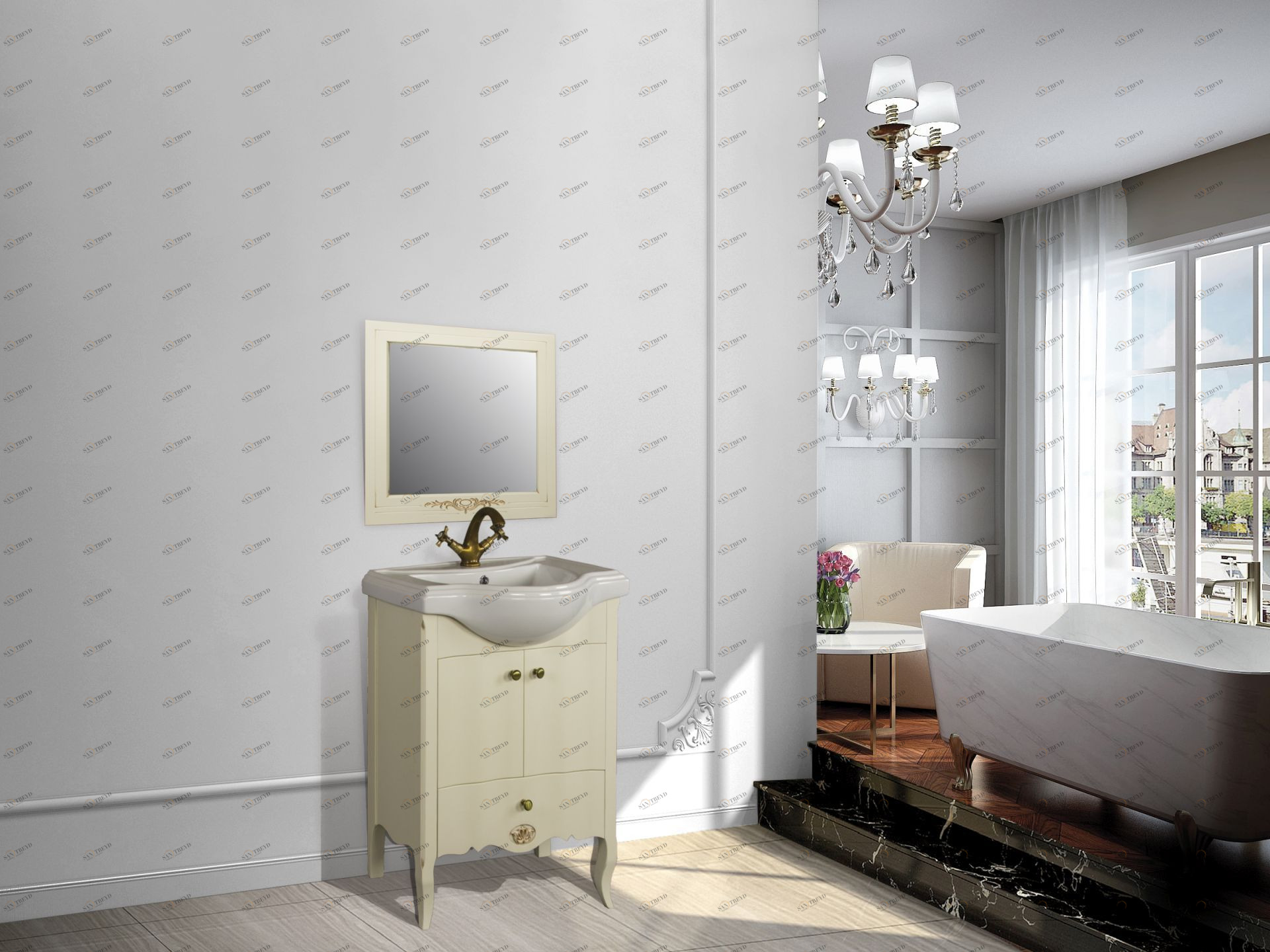 Тумба PERLA 65 арт. TS765-СК Ивори Tessoro TS765CK