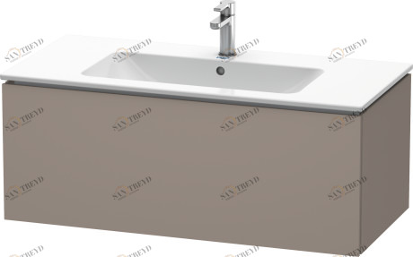 LC614204343 L-Cube Тумбочка подвесная Базальт матовый, декор Duravit