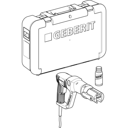 691.113.P2.1 Прессовый инструмент Geberit EFP 203 [2], в футляре Geberit  - Вид №1