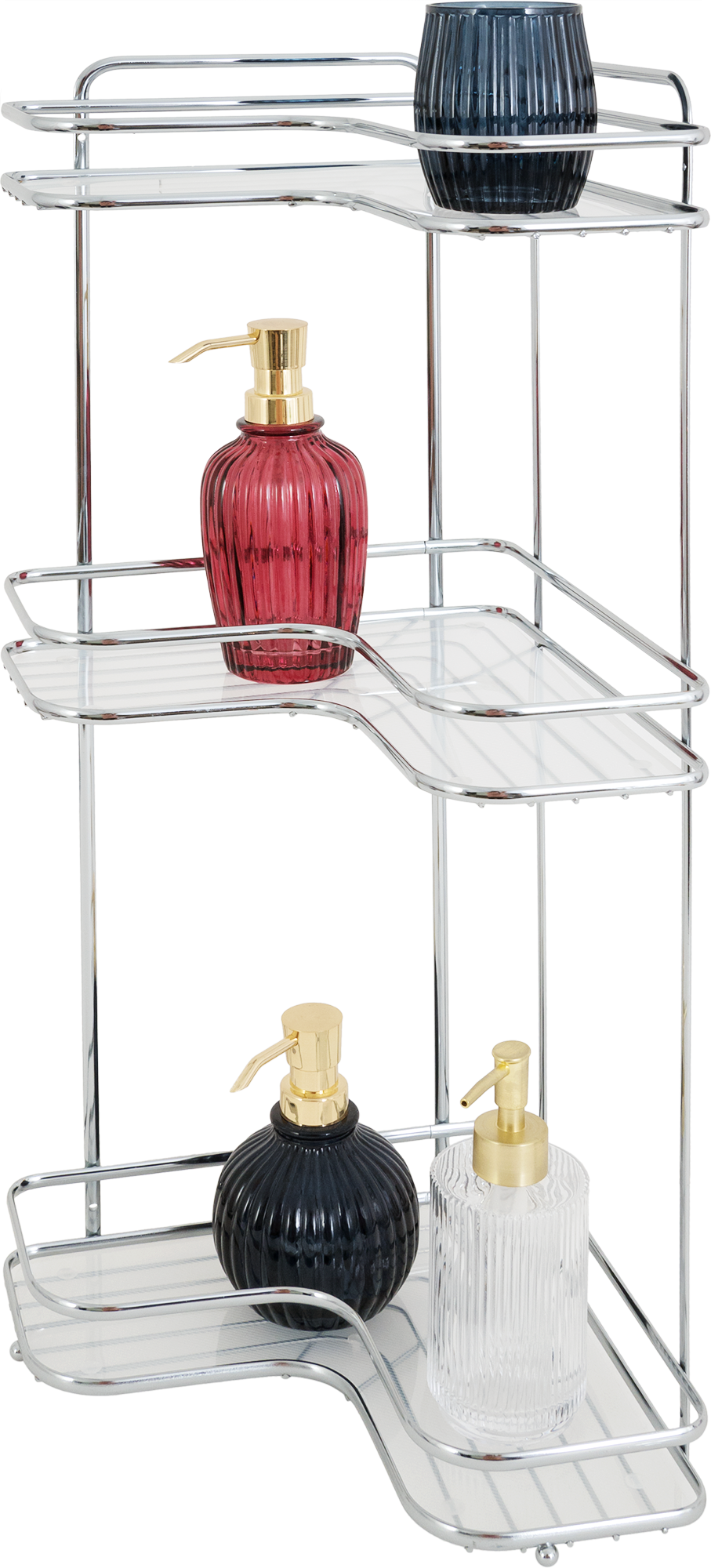 Угловая полка Swensa Premium для ванной с тремя ярусами 83744086 STLM-0044369 - Вид №4