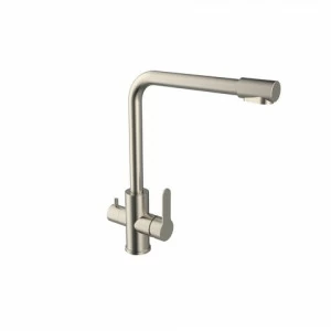 Orange Steel M99-008ni смеситель для кухни 2х1 с возможностью подачи фильтрованной воды. Цвет: никель Хром