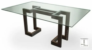 Gonzalo De Salas Прямоугольный обеденный стол из стекла Sendai