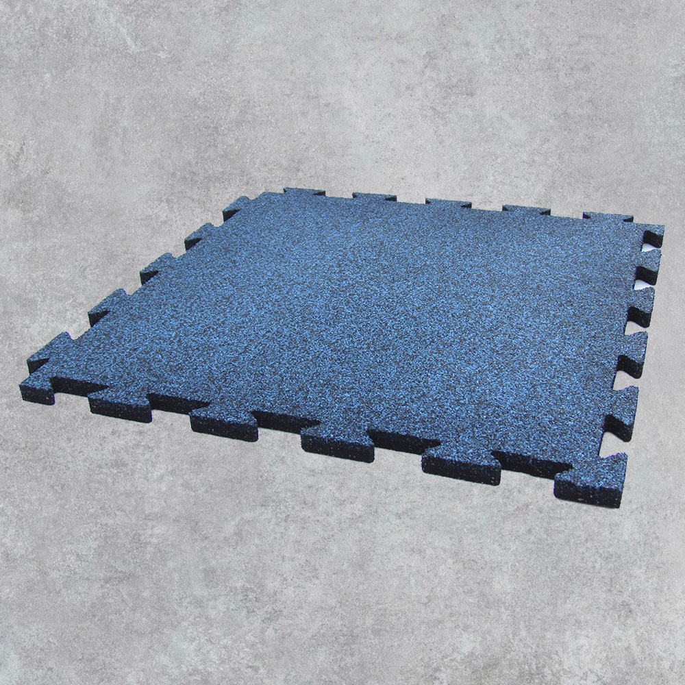 Плитка с соединением "Ласточкин хвост" синяя. Резиновое покрытие ЭКОПРОФИТ ПЛхСи001
