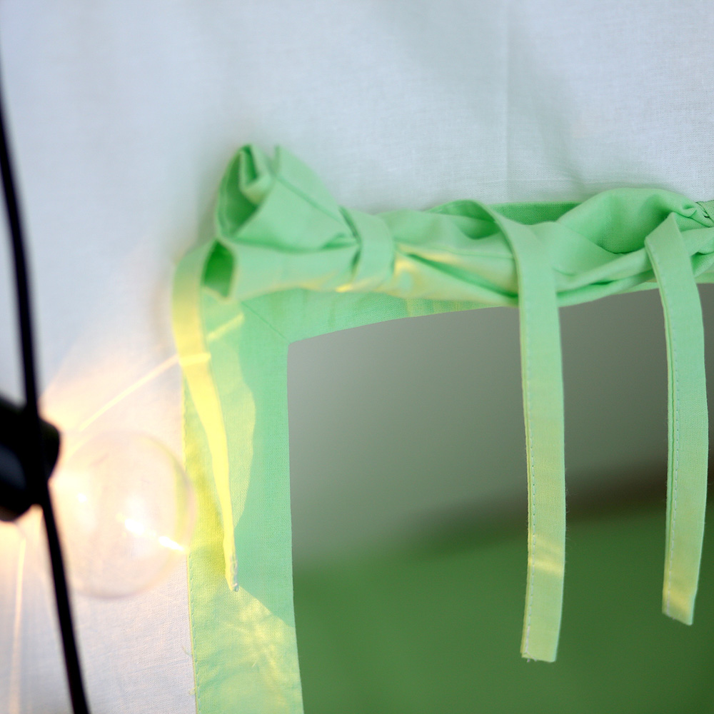 Вигвам для детей Lime 130х130 с гирляндой из флажков VAMVIGVAM LIME 281903 Зеленый Santreyd  - Вид №3