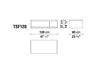 Деревянный прямоугольный низкий журнальный столик B&B Italia ARCH-00139830 - Вид №15