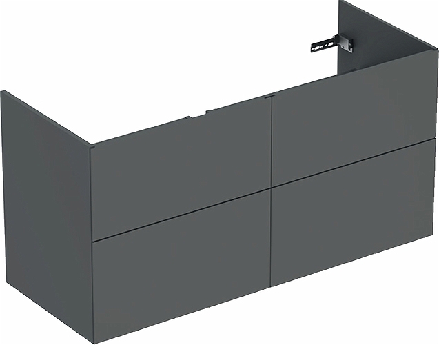 9751621111 IDO Elegant напольный шкаф для мебельной раковины с четырьмя ящиками, W = 1200 мм, белый - Вид №5